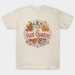 Suzi Quatro Flower Vintage T-Shirt